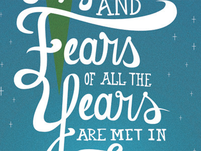Hopes and Fears christmas lettering