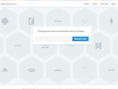 Bitcast Landing Page bitcast coding hexagons invite logos tutorial