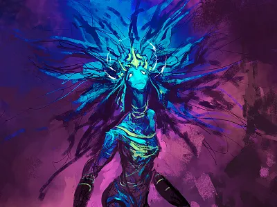 Merqueen Sketch concept art illustration