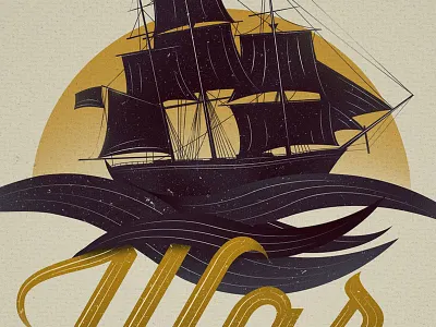 Elship anchor cd nautical sail ship vector