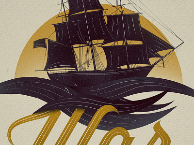 Elship anchor cd nautical sail ship vector