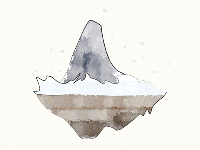 The Twelve Season of Island autum gif island mountain season spring summer water color winter