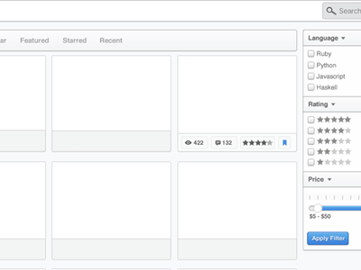 Search Results & Filters bitcast grid results search videos