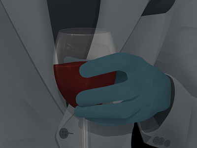 Wine digital fashion hyde illustration man mr shortlist wine