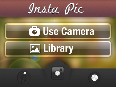 Instapic Mini instapic app ui ios6 ui. gui iphone 5 ui small ui ui ux