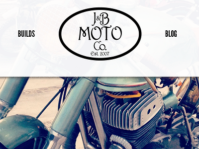 J&B Moto: header design web