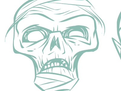 Monsters - sketch flash illustration monster mummy