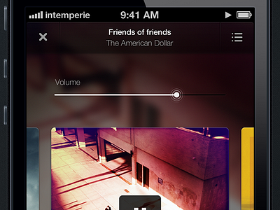 Music Player Next: Shuffle concept ios iphone music player