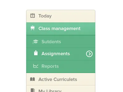 menu menu sub menu ui ux