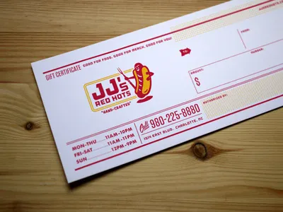 JJ's Red Hots Gift Certificate