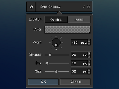Shadow Panel css dark drop shadow generator gray shadow ui