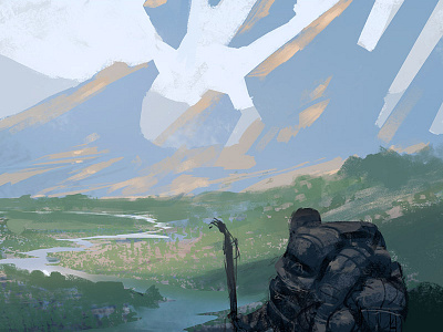Journeying Sketch concept art illustration