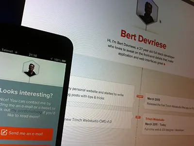 Résumé cv personal portfolio responsive résumé