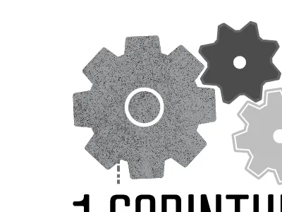 1 corinthians illo/logo gears logo munchie texture vector