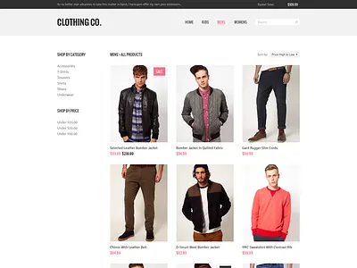 Category View boots category clean clothes ecommerce jacket mikedidthis responsive shopify store