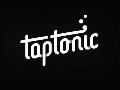 taptonic black and white branding bubbles custom type gaming identity lettering logo logotype michael spitz michaelspitz tap tonic typography word mark