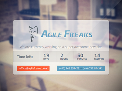 Responsive Launching Soon Page blue clean countdown design launching soon orange page responsive ui