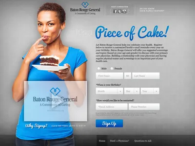 It's a Piece of Cake facebook medical social tool website