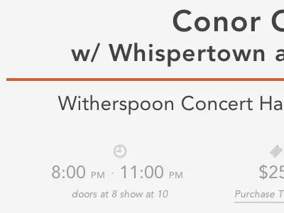 Single Event View avenir responsive ux