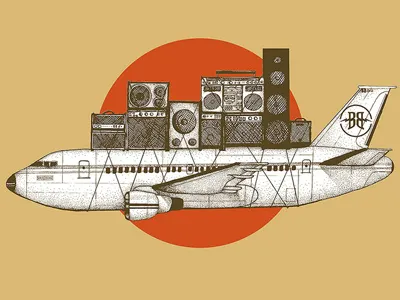 Rock Flight Illustration for Breckenridge Brewery illustration