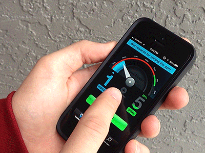 GymVisits Launch app store arrow button fitness gauge goal gym gym visits ios iphone launch meter needle new progress resolution visits weekly workout year