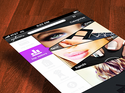 Uphora: Beauty shopping a new way app beauty cosmetics ios shop store ui