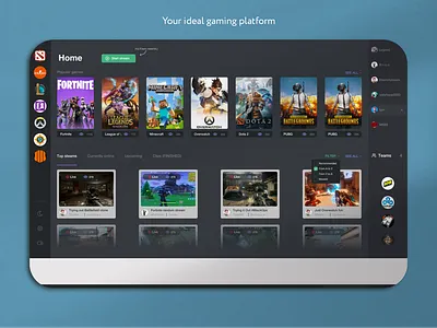Streaming platform design graphic design ui ux