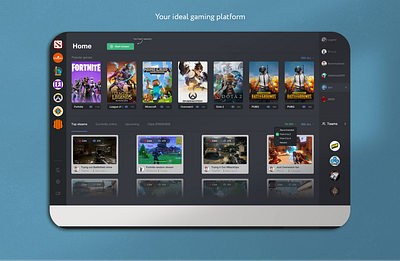 Streaming platform design graphic design ui ux