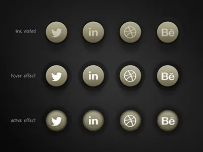 Social icon set corporate design graphic icons identity interface set ui