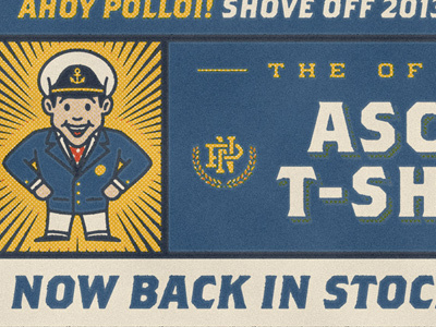 Ascot Tee™ - BACK IN STOCK! ascot tee boating captain goods illustration port noonan rinker sailing sailor vector vintage yachting