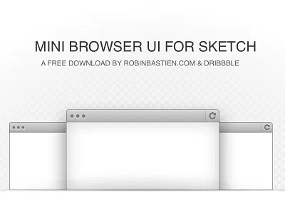 Simple Browser UI for Sketch bohemiancoding browser download free freebie sketch ui vector