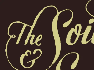 Soil and the Sun, final logo cursive hand lettered hand lettering lettering script typography