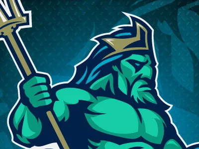 Neptune Corona Del Mar corona del mar design illustration ink tycoon inktycoon mascot neptune tycoon creative vector