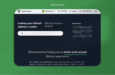 Blockonomics website design graphic design ui ux