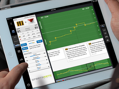 Aussie Rules iPad app - Live match "Worm" app apple aussie rules australia footie ios ipad live match scrubber sport teams ui ux