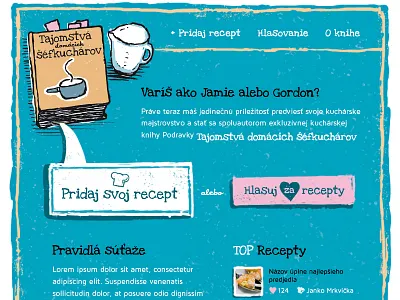 Cooking Competition App Proposal app bubble cooking craft facebook old retro stamp