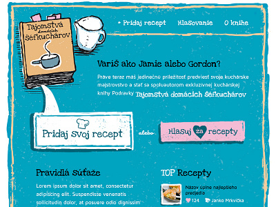 Cooking Competition App Proposal app bubble cooking craft facebook old retro stamp