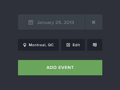 Event Elements button elements event flat minimal ui