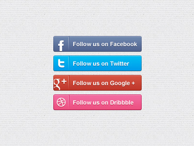 Social Media Call-out Buttons buttons call out dribbble facebook google psddd social media twitter