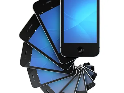 iPhone 4 Spiral 3d modeling photoshop product visualization rendering