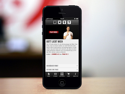 DIE4PUNKTE v2 app clean ios iphone mobile ui webapp