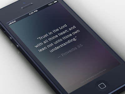 Shareable Verse Shot bible ios iphone minimal mobile retina simple ui verse