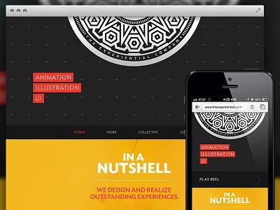 TEC Homepage experiential homepage mobile tec ui ux