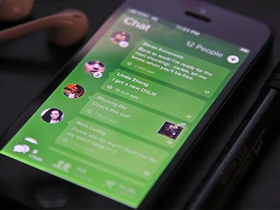 Chat UI chat clean conversation flat simple ui