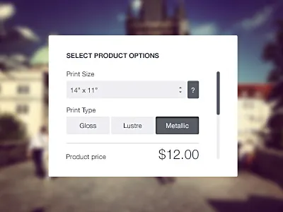 Widget UI simple widget