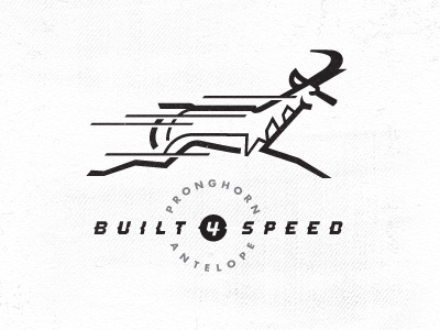 Antelope Built 4 Speed 2 animal antelope bruner bw design fast graphic icon logo mike quick shift speed