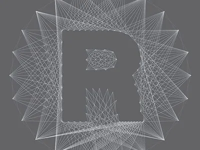 Relate logo concept grid lines logo pattern projekt projekt inc. r relate inc. sean costik