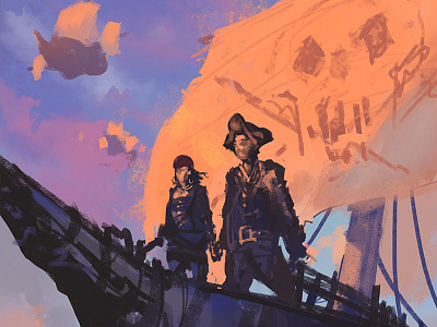 Sky Pirates concept art illustration