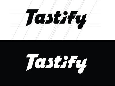 Type font tastify type wordmark