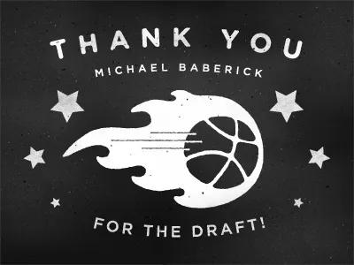 Thank You debut draft drafted thank you